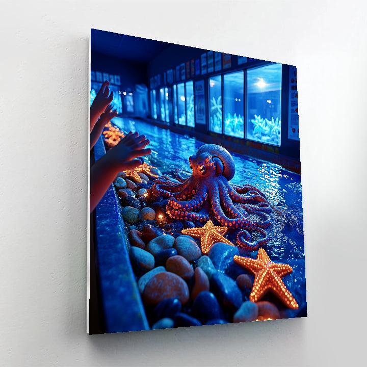 Hank Finding Dory Touch Pool Escape Plan Disney Inspired Paint by numbers kits