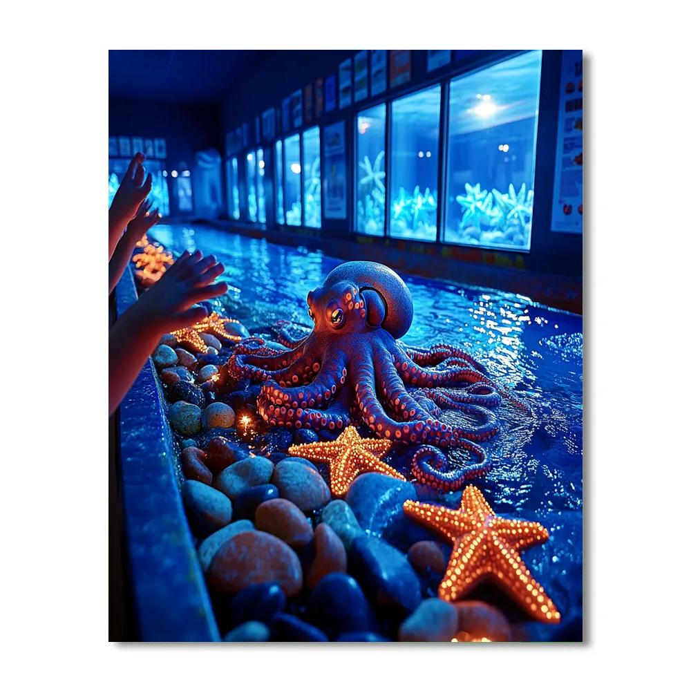 Hank Finding Dory Touch Pool Escape Plan Disney Inspired Paint by numbers kits