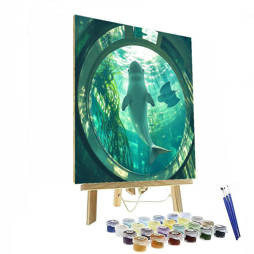 Bailey Finding Dory Kelp Dome Echo Game Disney Inspired painting number kit
