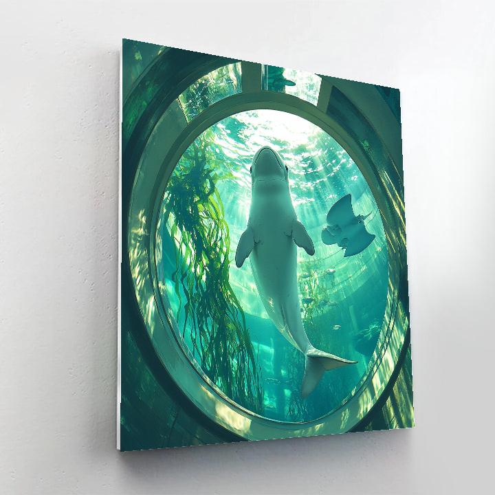 Bailey Finding Dory Kelp Dome Echo Game Disney Inspired painting number kit