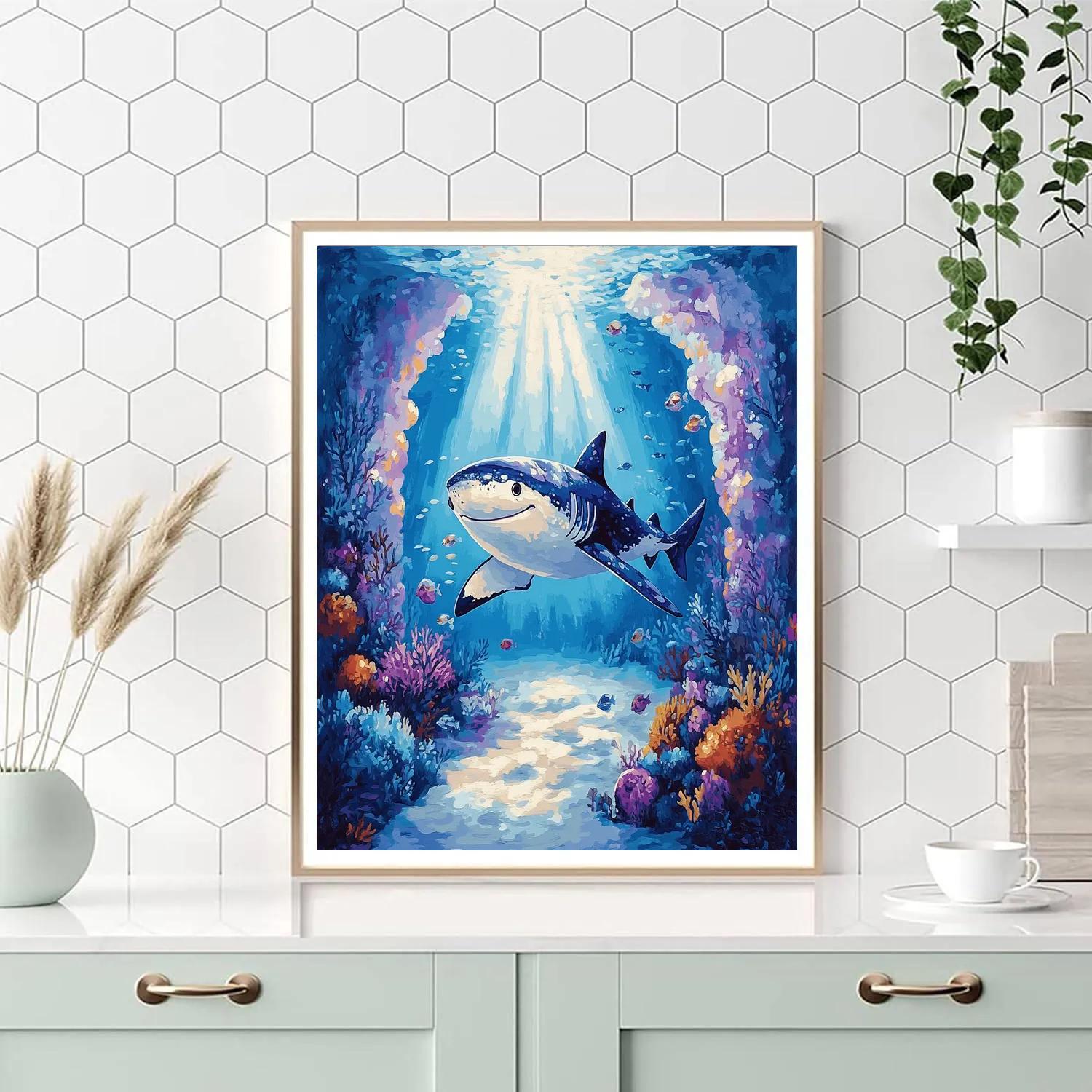 Destiny Finding Dory Coral Playground Swim Disney Inspired DIY paint by numbers