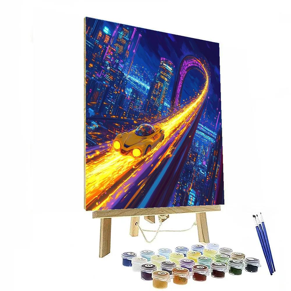 Go Go Tomago Big Hero Six Maglev Track Sprint Disney Inspired Paint by numbers kits