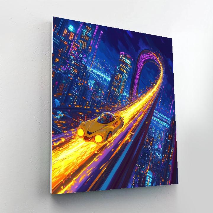 Go Go Tomago Big Hero Six Maglev Track Sprint Disney Inspired Paint by numbers kits