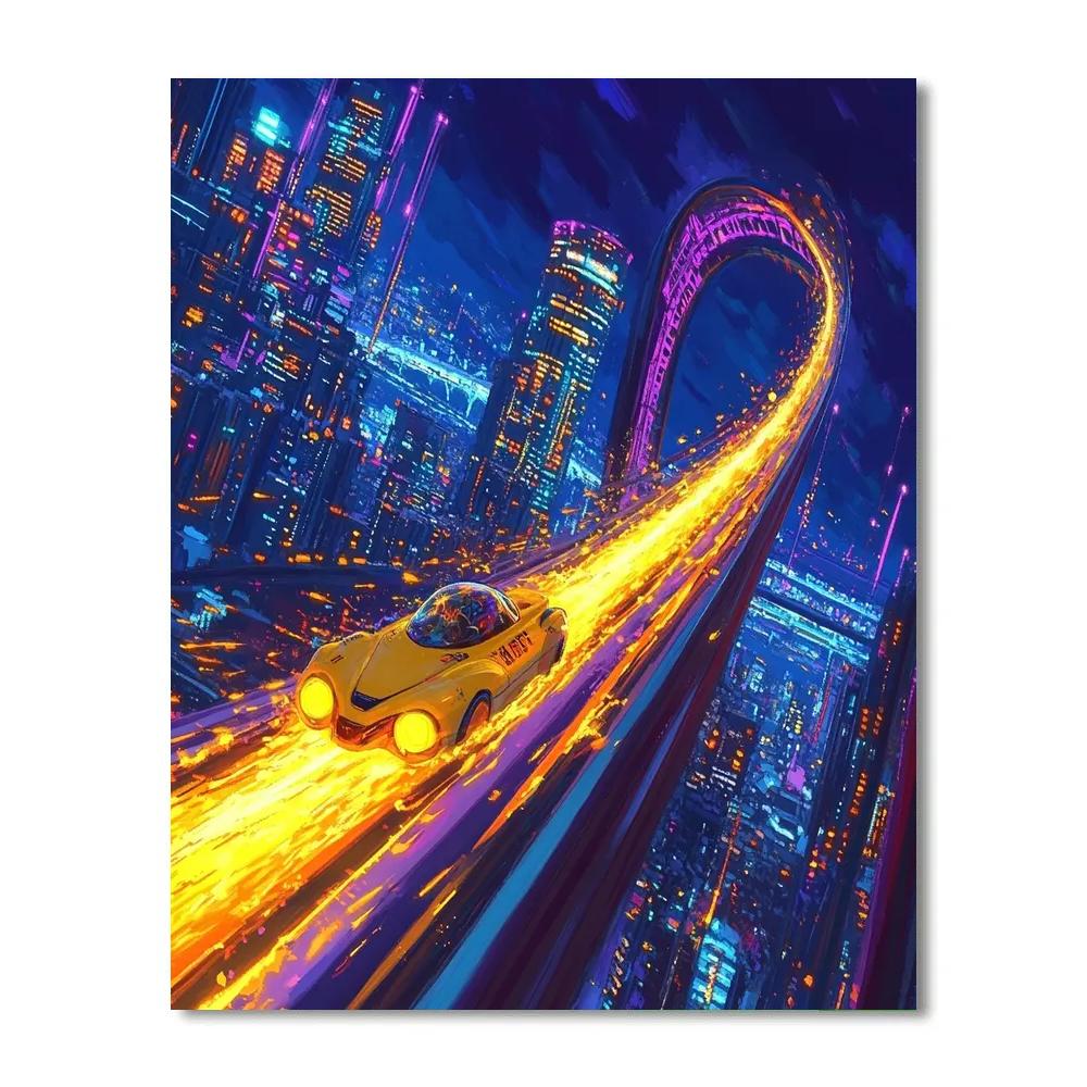 Go Go Tomago Big Hero Six Maglev Track Sprint Disney Inspired Paint by numbers kits