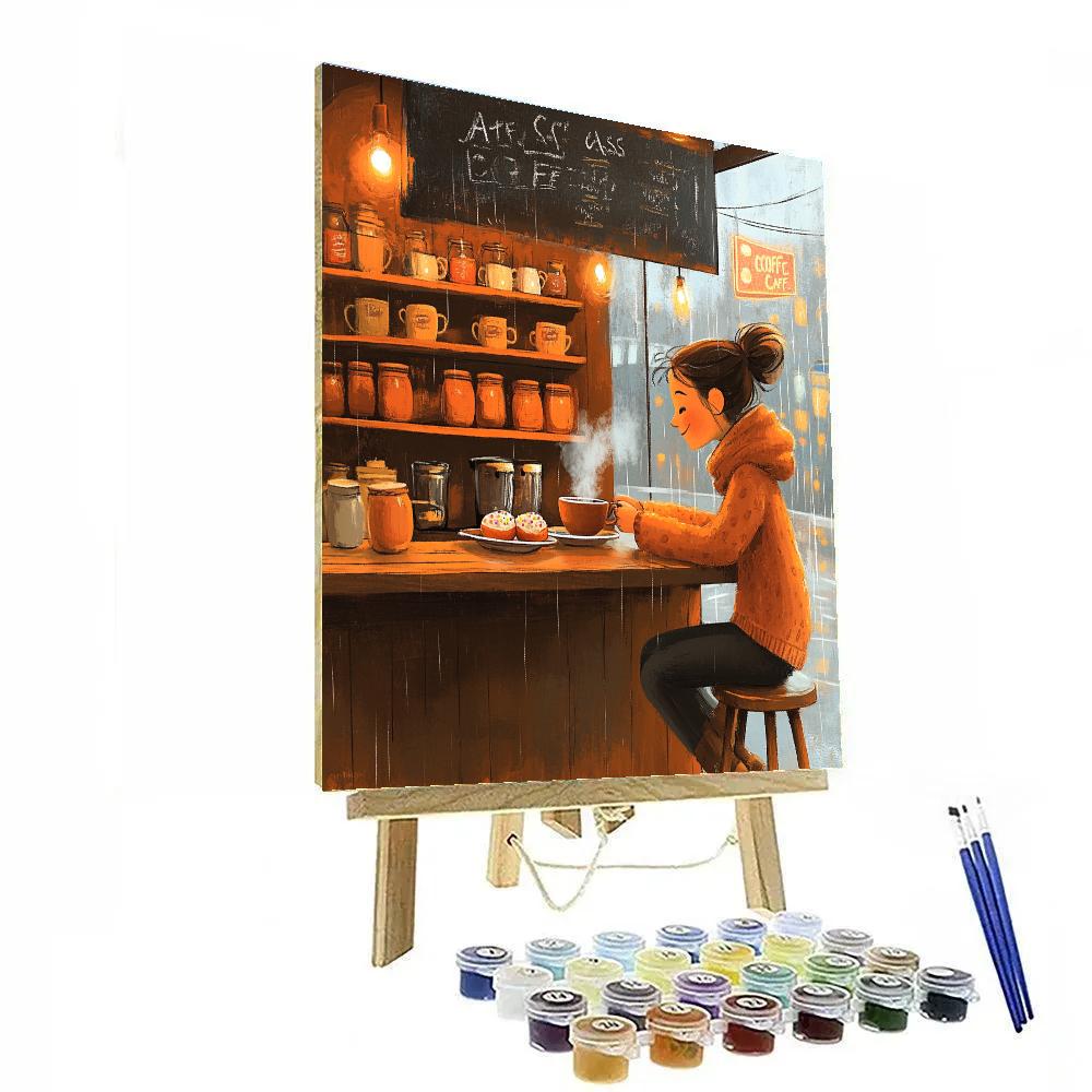 Aunt Cass Big Hero Six Cafe Late Night Snack Disney Inspired DIY paint by numbers