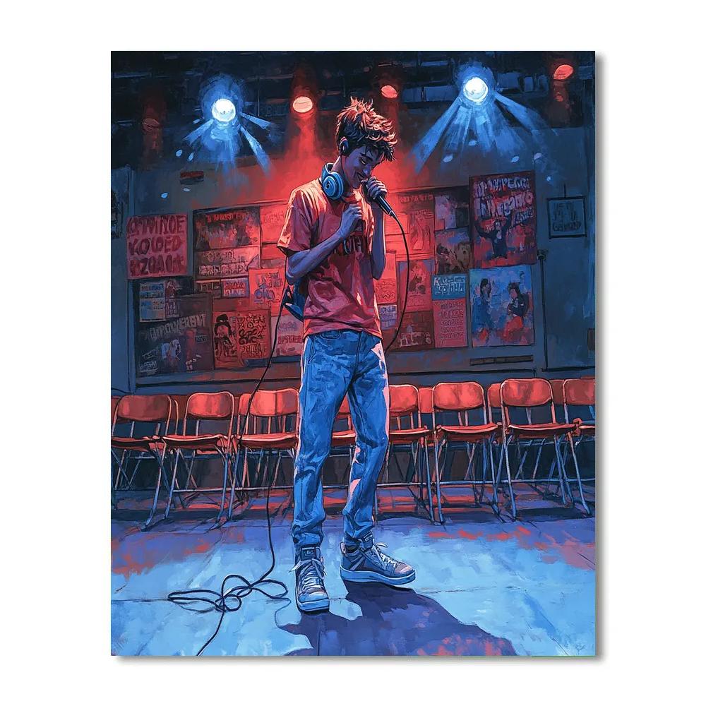 Goofy Movie Max Stand Out School Stage Rehearsal Disney Inspired painting number kit