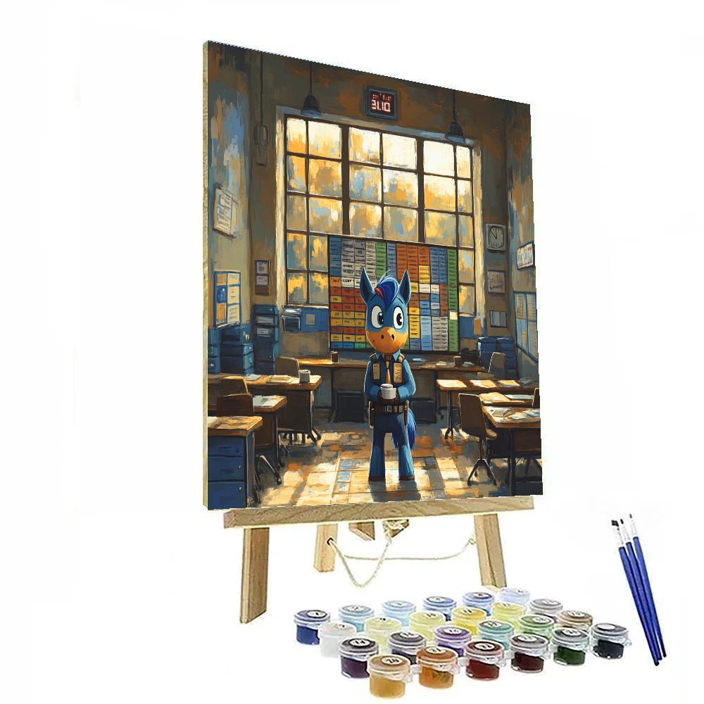 Chief Bogo Zootopia Morning Briefing Board Disney Inspired paint by color