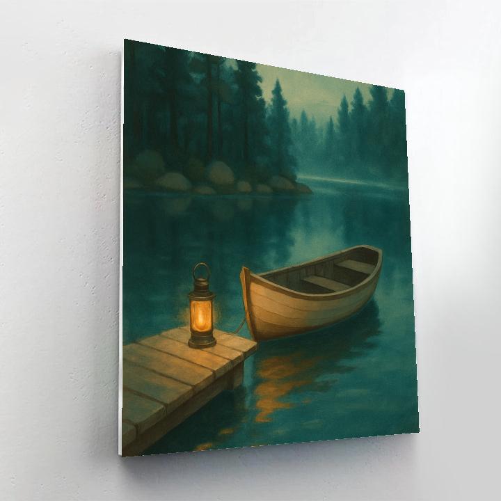Lanterns Along The Cedar Quietwater Numbered painting kits