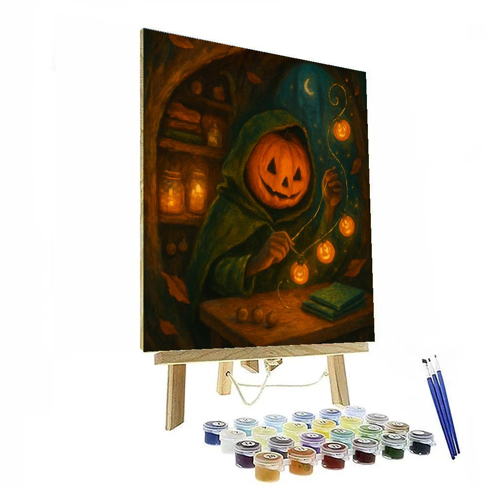 Lantern Parade Of The Pumpkin Tailor paint by color