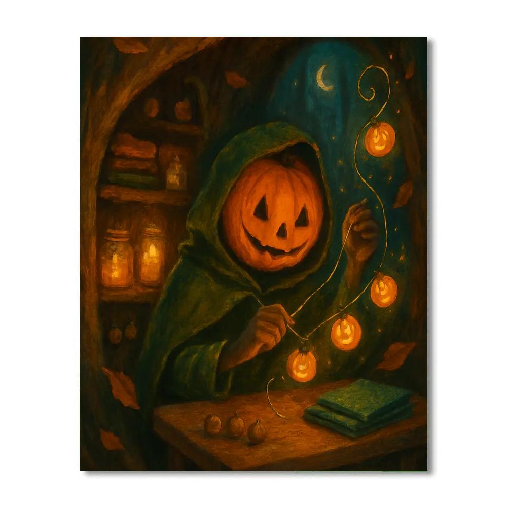 Lantern Parade Of The Pumpkin Tailor paint by color