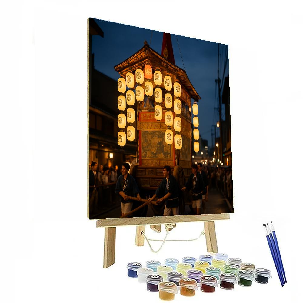Gion Matsuri Float Lanterns Kyoto Number painting