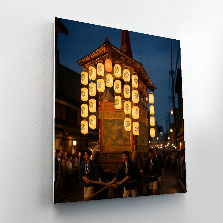 Gion Matsuri Float Lanterns Kyoto Number painting