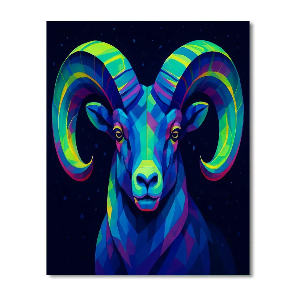 Aurora Horns Mountain Ram paint by color