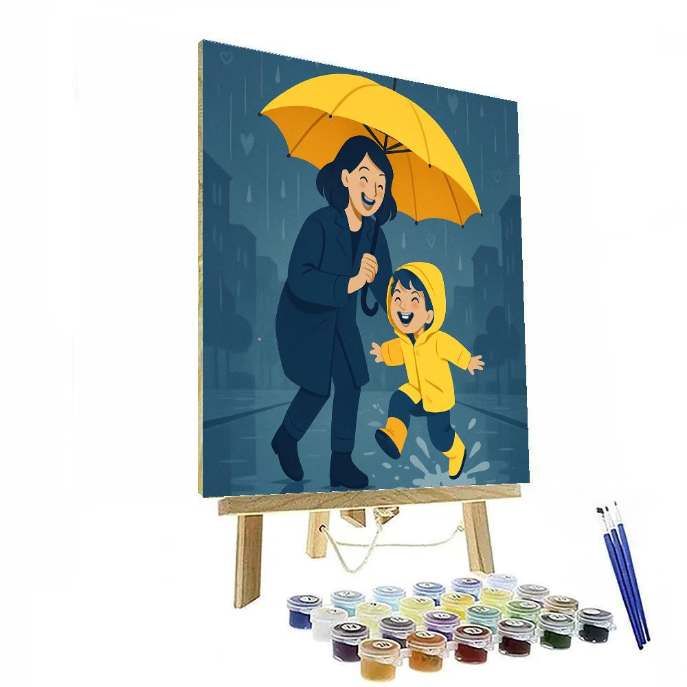 Rainy Day Umbrella Promise paint by numbers