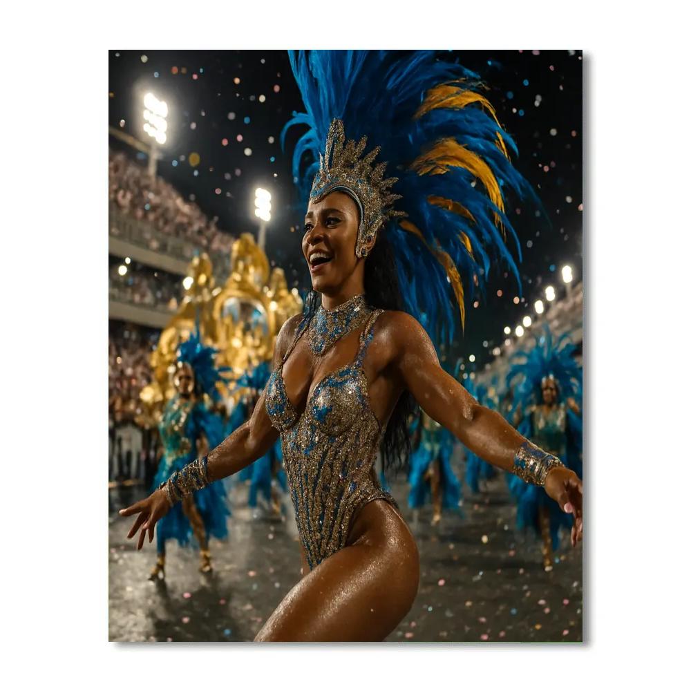 Rio Carnival Sambadrome Spotlight Paint by numbers kits