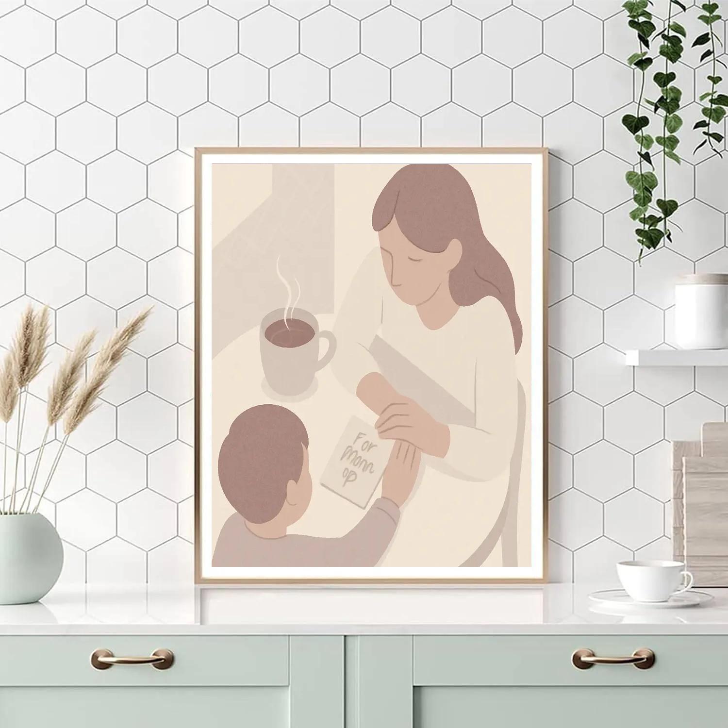 Morning Tea And Thank You Notes paint by color