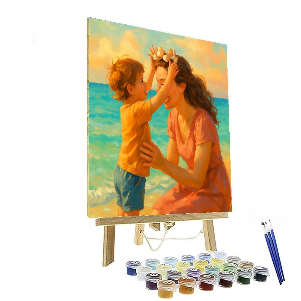 Seashell Crown For Mom Paint by numbers art