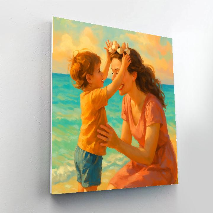 Seashell Crown For Mom Paint by numbers art