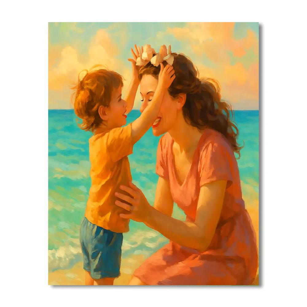 Seashell Crown For Mom Paint by numbers art