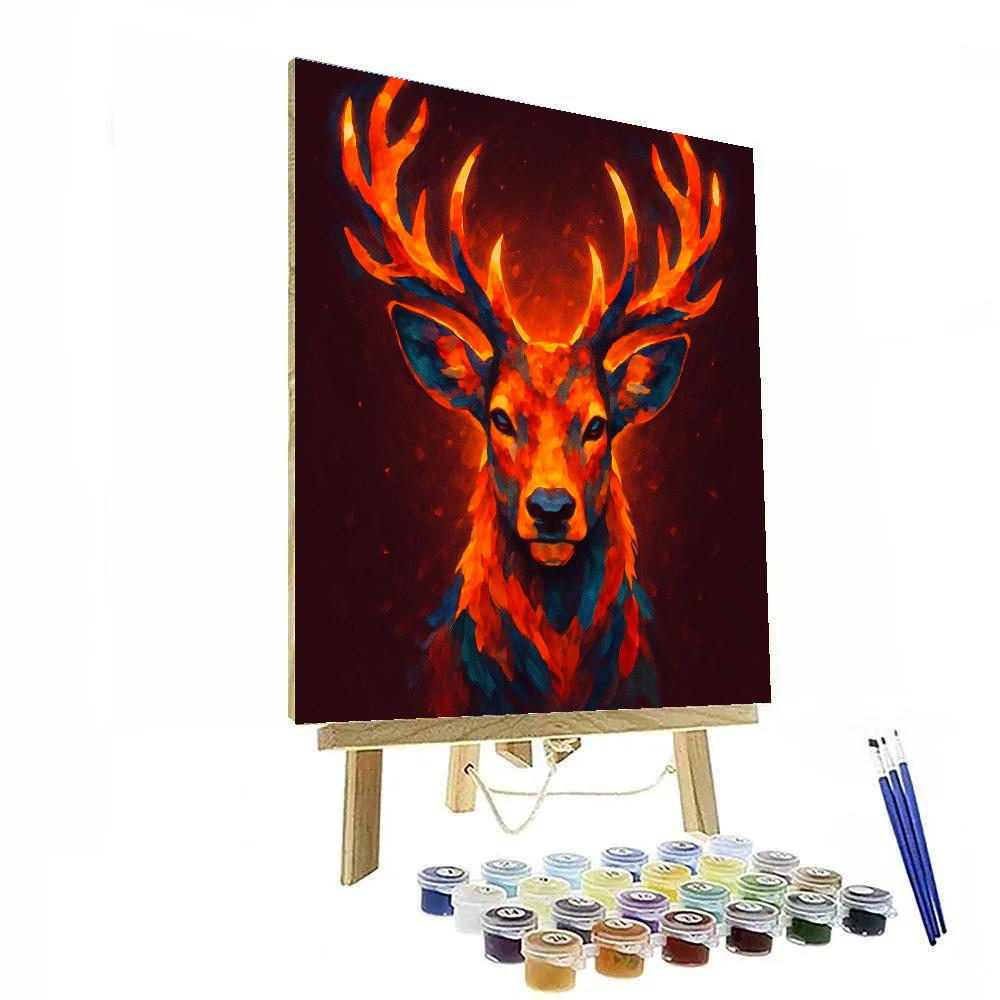 Ember Crown Stag Sentinel painting number kit
