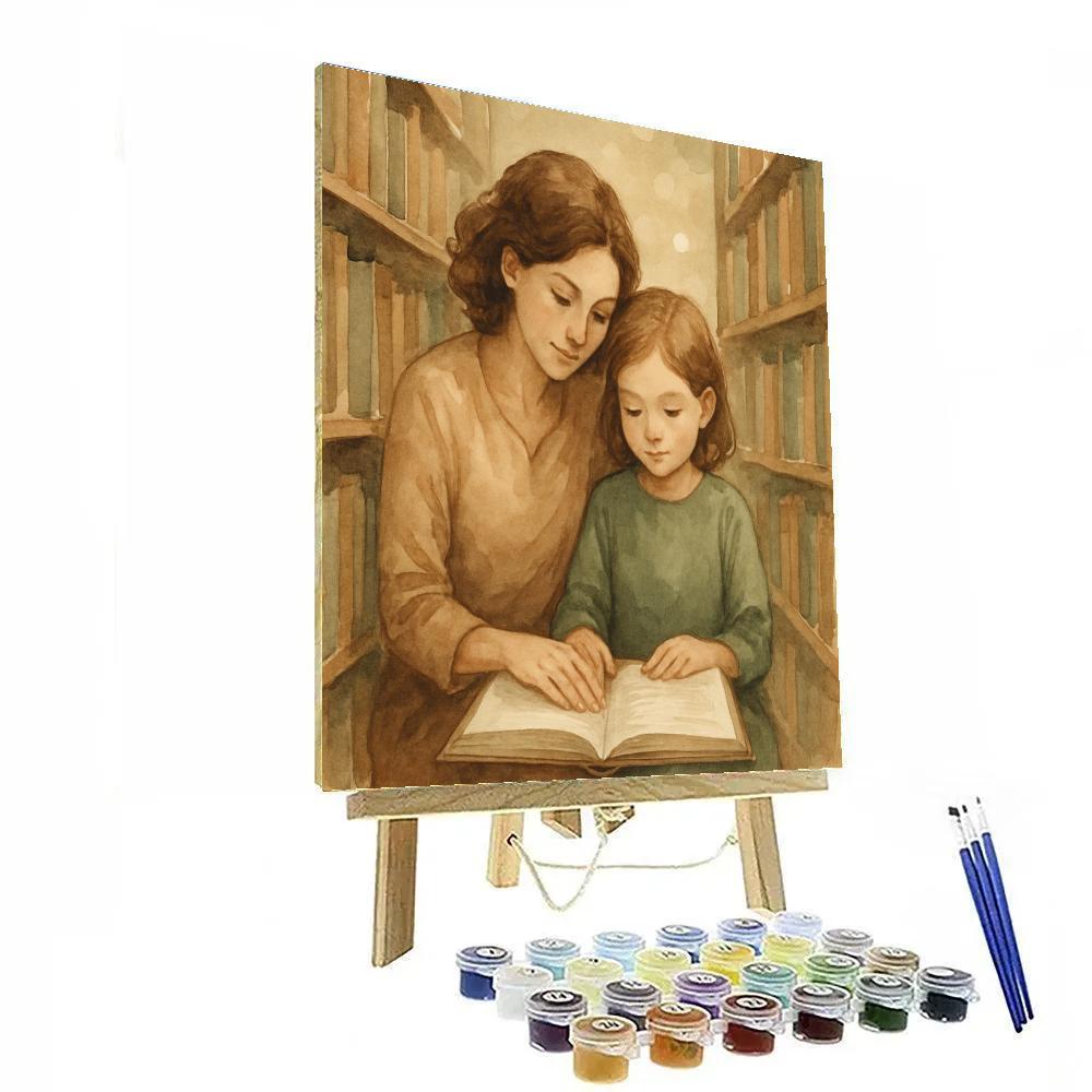Library Quiet Time Together Numbered painting kits