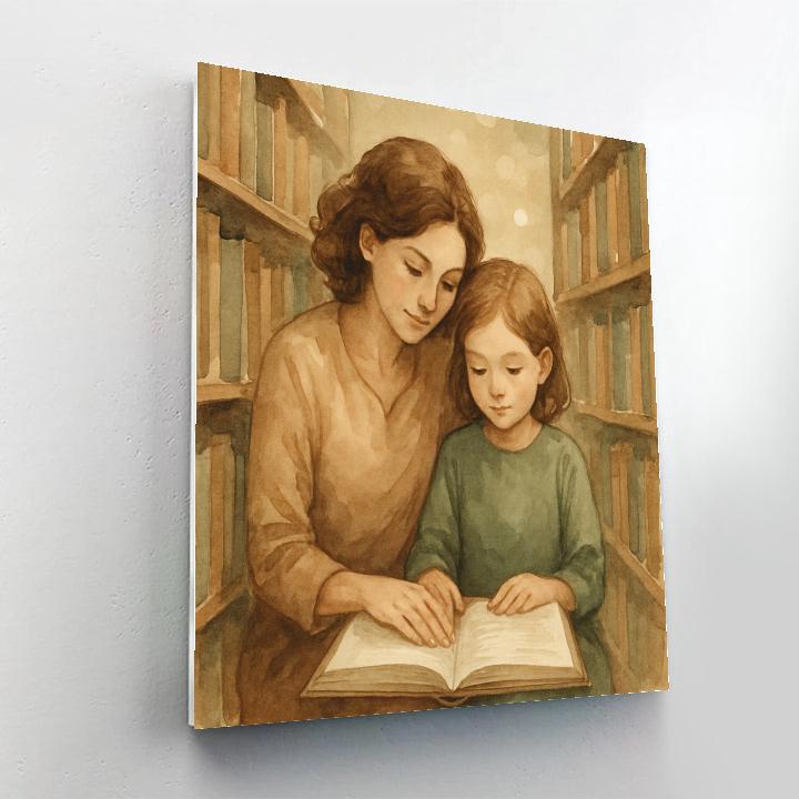 Library Quiet Time Together Numbered painting kits