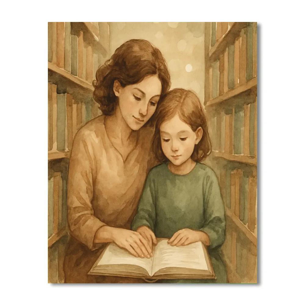 Library Quiet Time Together Numbered painting kits