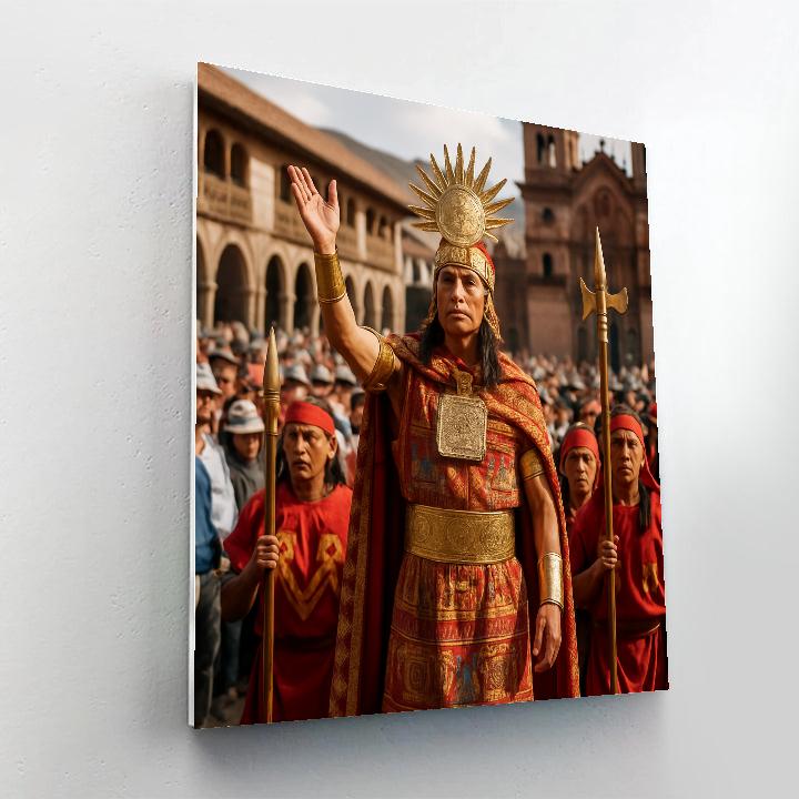Inti Raymi Procession Cusco Plaza DIY paint by numbers