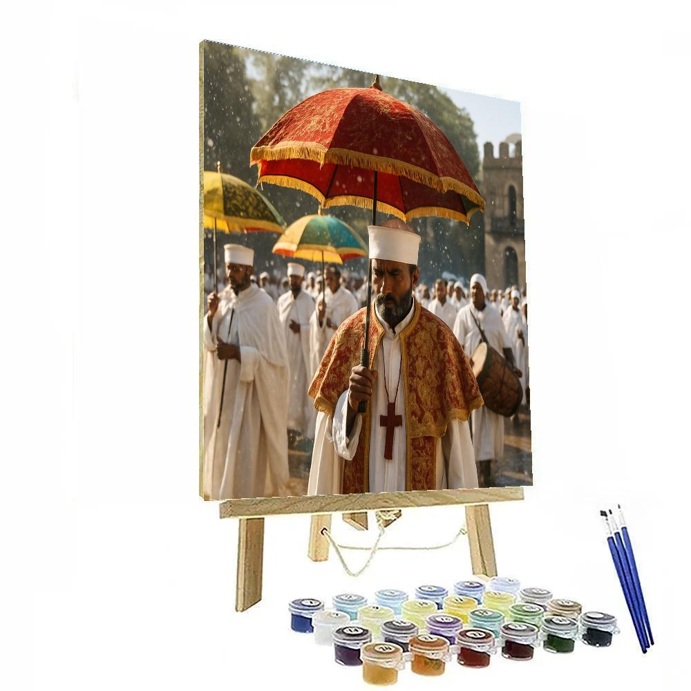 Timkat Epiphany Celebration Gondar paint by numbers