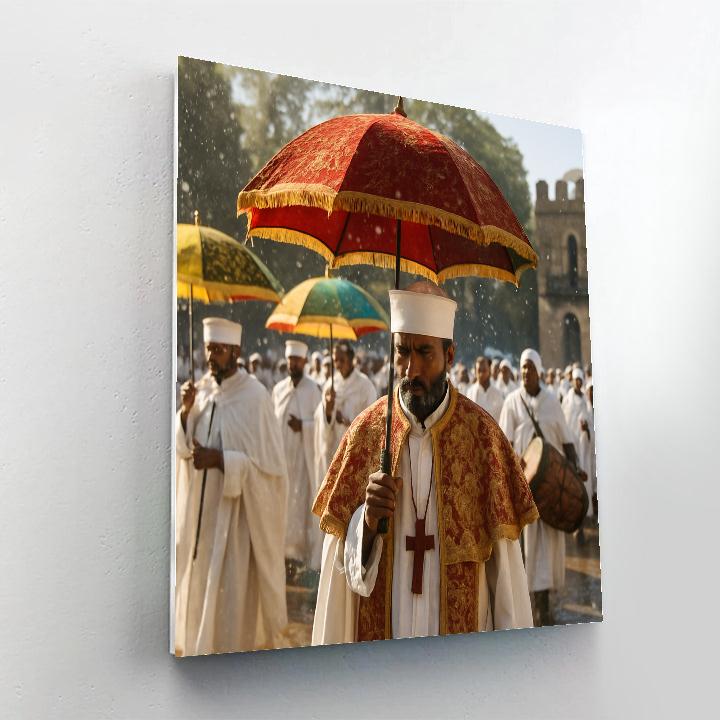 Timkat Epiphany Celebration Gondar paint by numbers
