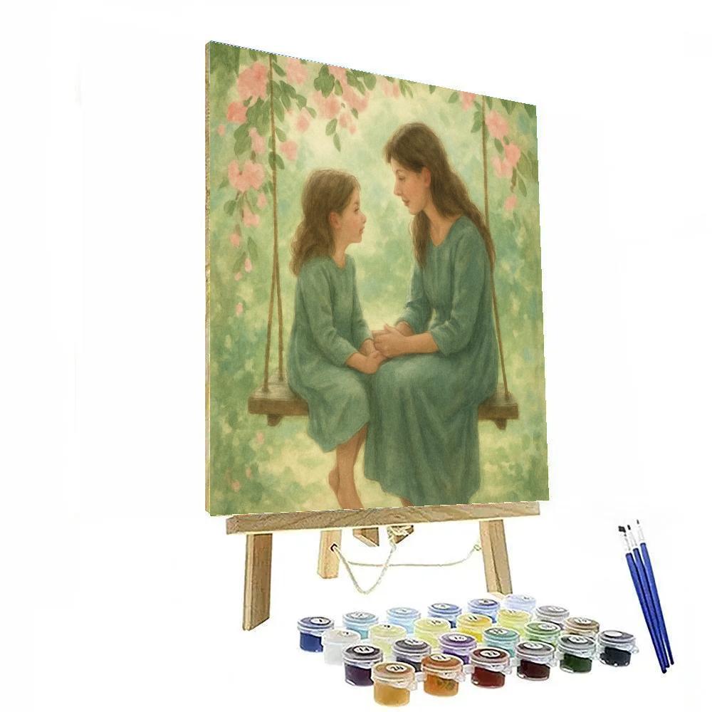 Garden Swing Conversation painting number kit