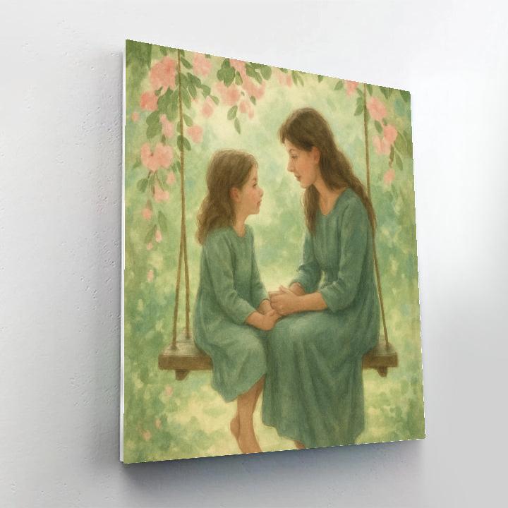 Garden Swing Conversation painting number kit