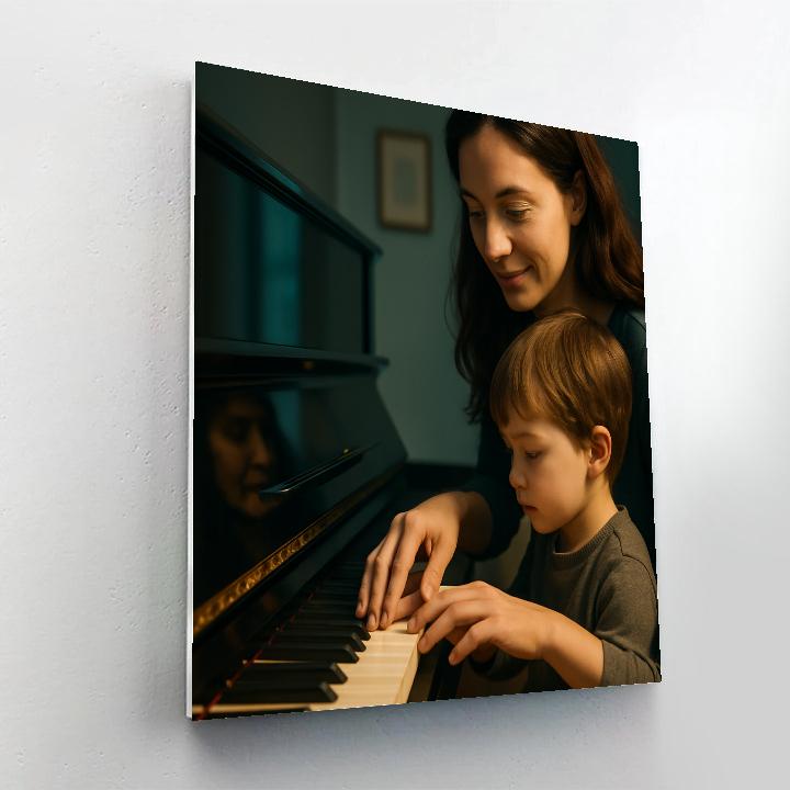 Music Lesson Gentle Guidance Number painting