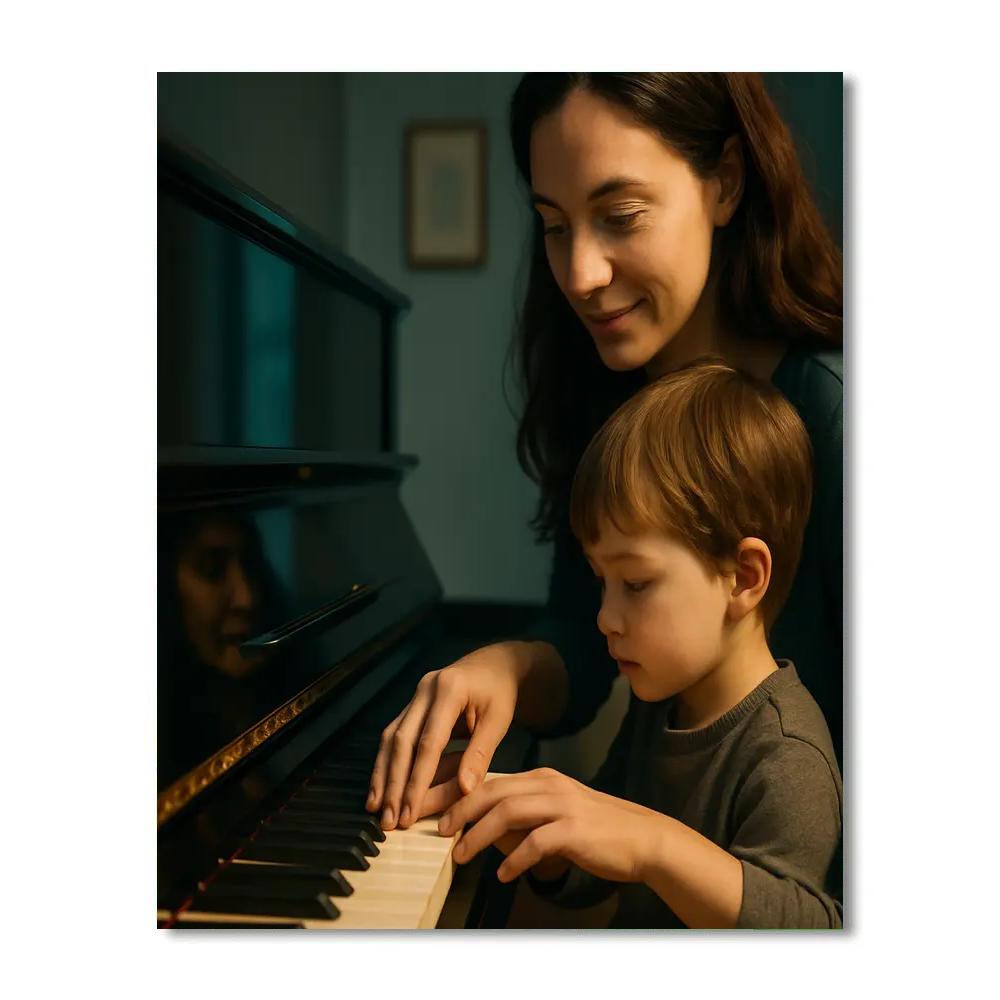 Music Lesson Gentle Guidance Number painting