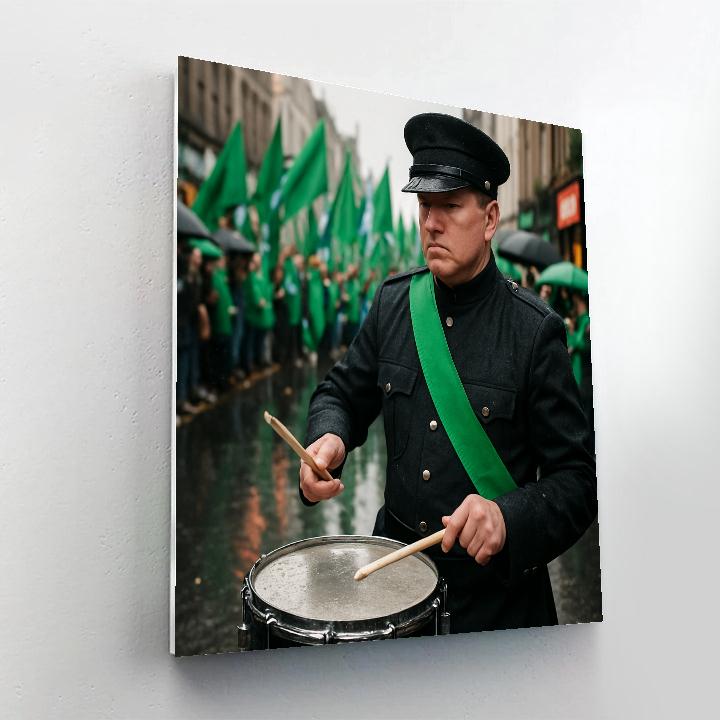 St Patrick Day Parade Dublin Drums paint by number