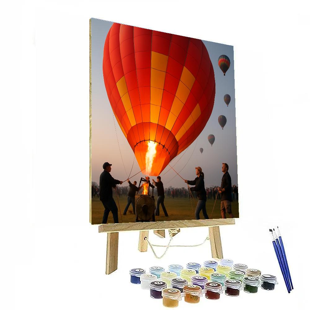 Albuquerque International Balloon Fiesta Dawn Lift paint by number