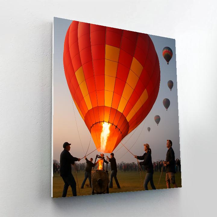 Albuquerque International Balloon Fiesta Dawn Lift paint by number
