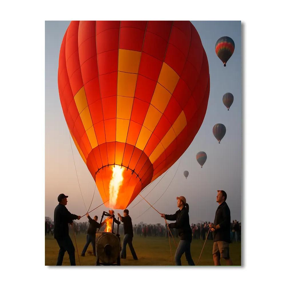 Albuquerque International Balloon Fiesta Dawn Lift paint by number