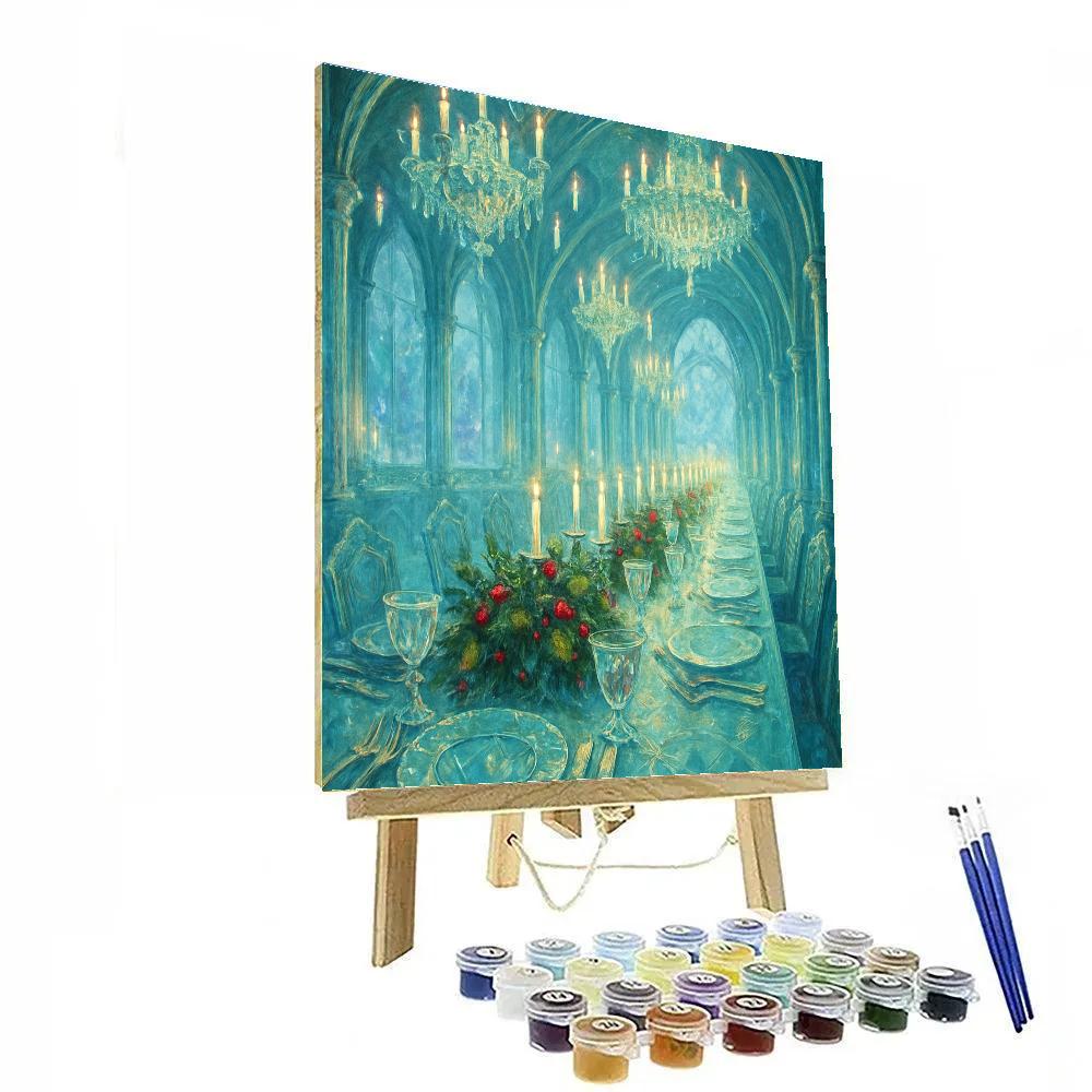 Ice Crystal Palace Christmas Banquet Numbered painting kits