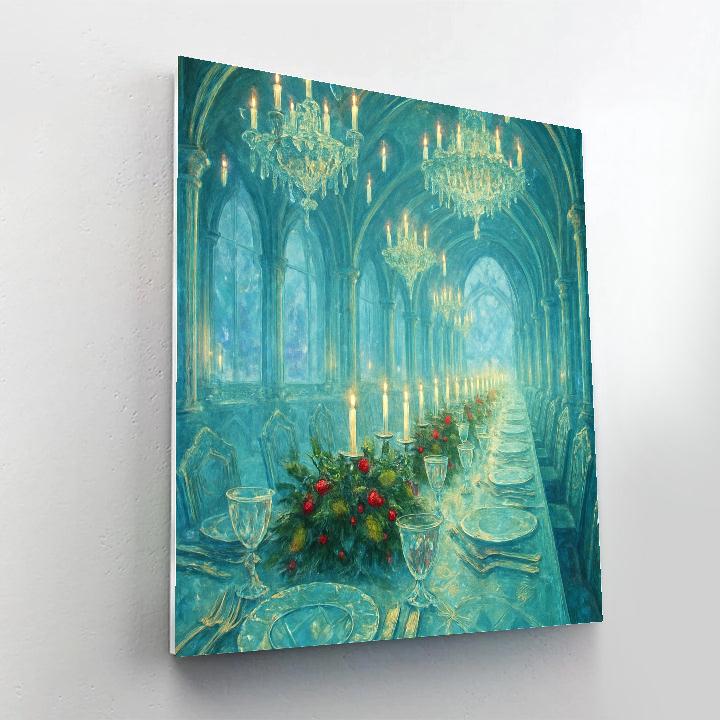 Ice Crystal Palace Christmas Banquet Numbered painting kits
