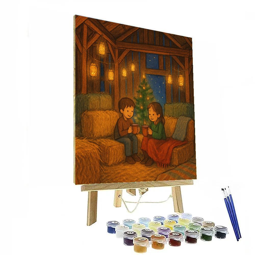 Christmas Firefly Barn Loft paint by numbers