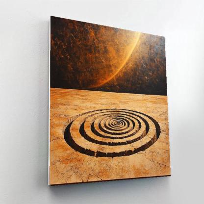 Michelangelo Inspired Fossil Drift Spirals Numbered painting kits