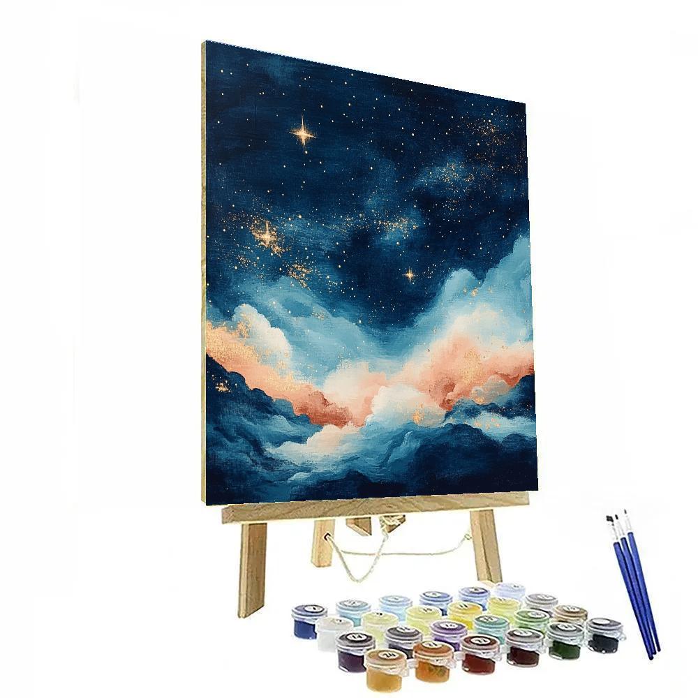 Edgar Degas Inspired Nebulae In Pastel Drift Paint by numbers kits
