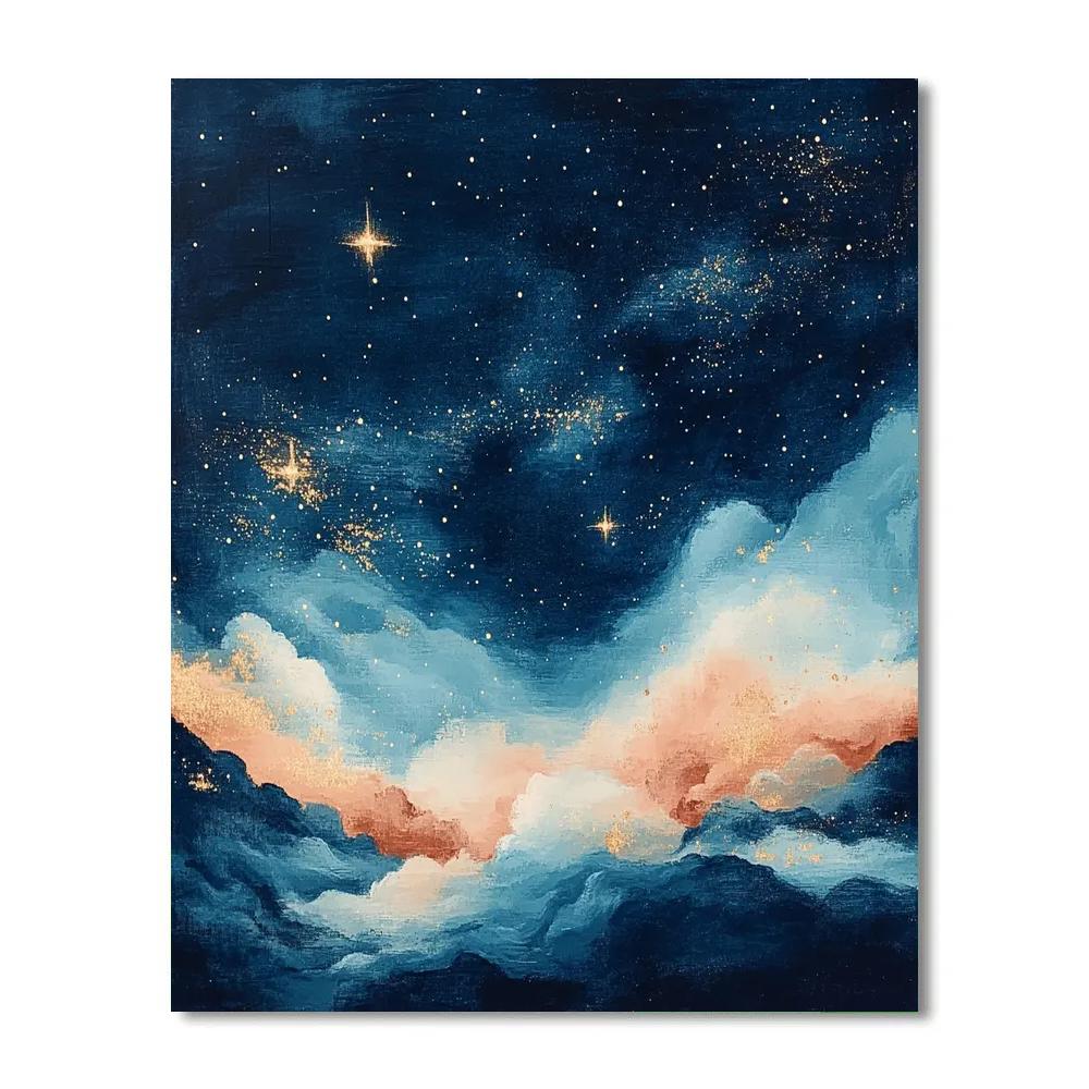 Edgar Degas Inspired Nebulae In Pastel Drift Paint by numbers kits