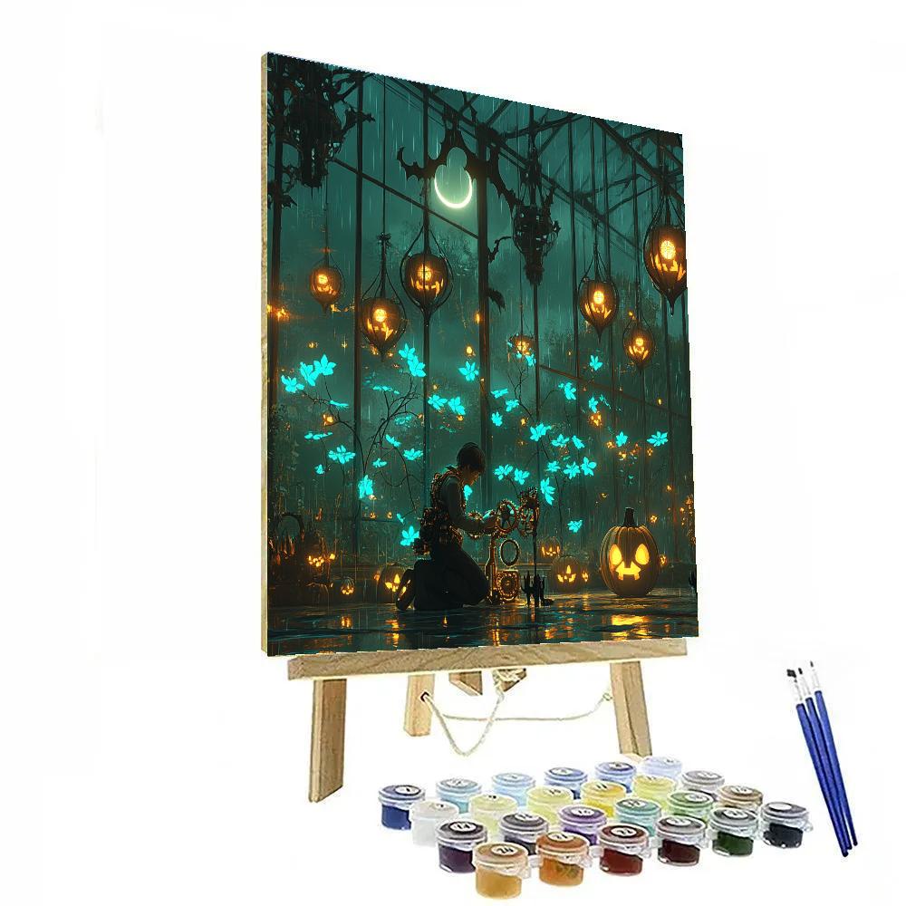 Haunted Clockwork Pumpkin Conservatory paint by color