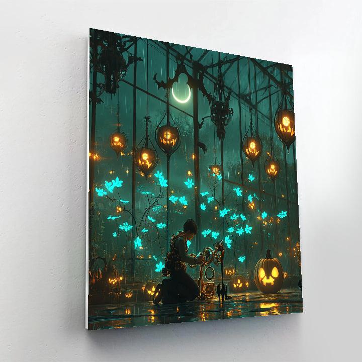 Haunted Clockwork Pumpkin Conservatory paint by color
