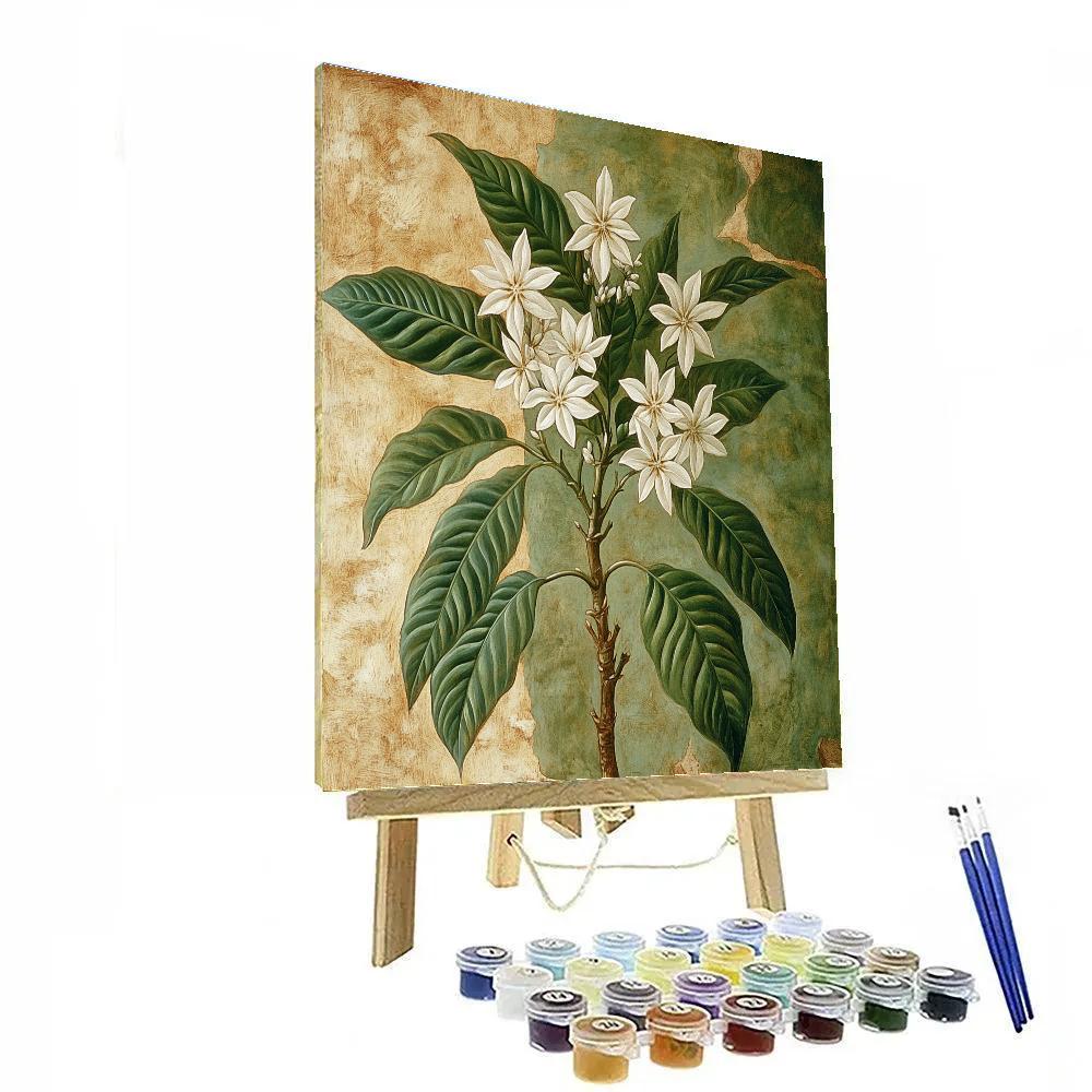 Michelangelo Inspired Nebular Orchard Of Coffee Blossoms paint by numbers