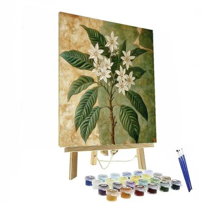 Michelangelo Inspired Nebular Orchard Of Coffee Blossoms paint by numbers
