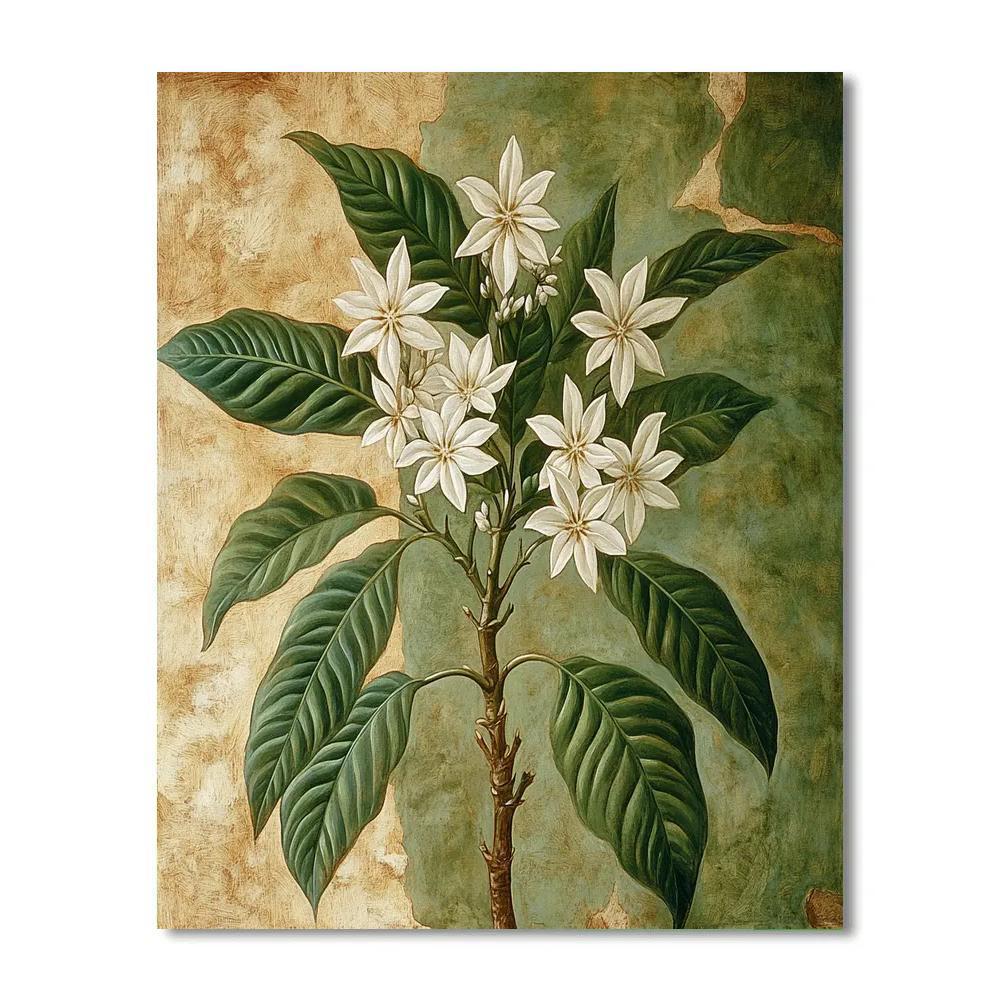 Michelangelo Inspired Nebular Orchard Of Coffee Blossoms paint by numbers