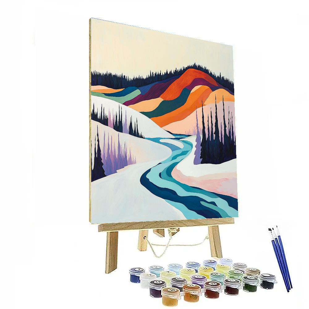 A.Y. Jackson Inspired Algoma Ember Ridge Thaw DIY paint by numbers